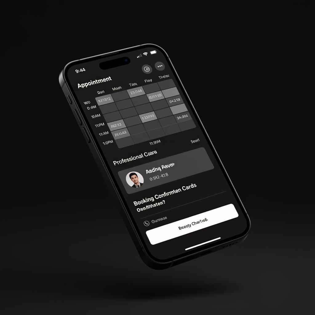Mockup 3D — Agenda multiprofissional